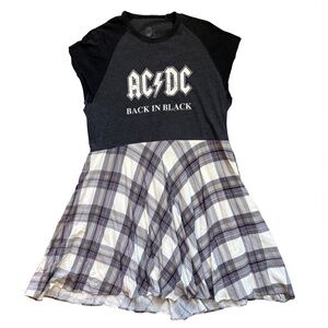 Bunker’s Attic AC/DC Shirt Dress